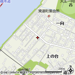 秋田県潟上市天王一向227-115周辺の地図