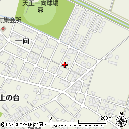 秋田県潟上市天王一向43-58周辺の地図