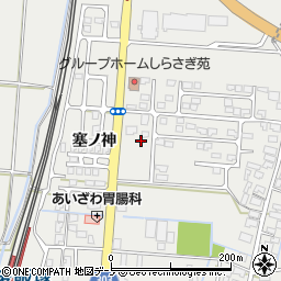 秋田県潟上市飯田川飯塚塞ノ神周辺の地図