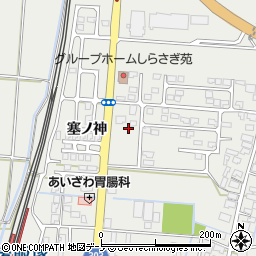 秋田県潟上市飯田川飯塚（塞ノ神）周辺の地図