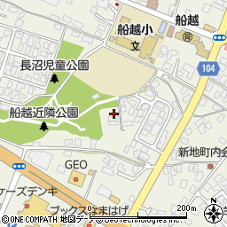 秋田県男鹿市船越内子36-3周辺の地図