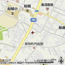 秋田県男鹿市船越内子14-7周辺の地図