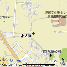 秋田県男鹿市船川港比詰（才ノ神）周辺の地図