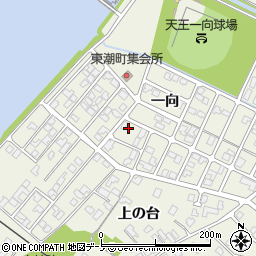 秋田県潟上市天王一向11-111周辺の地図