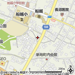 秋田県男鹿市船越内子13周辺の地図