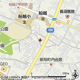 秋田県男鹿市船越内子12-5周辺の地図