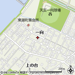 秋田県潟上市天王一向11-56周辺の地図