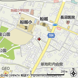 秋田県男鹿市船越内子10周辺の地図