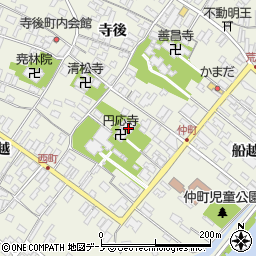 秋田県男鹿市船越（船越）周辺の地図
