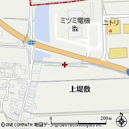 秋田県潟上市飯田川飯塚（上堤敷）周辺の地図