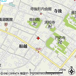 秋田県男鹿市船越周辺の地図