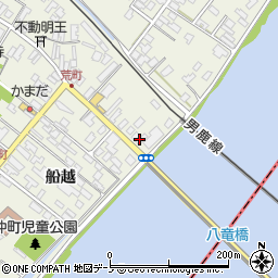 秋田県漁業協同組合　船越支所周辺の地図
