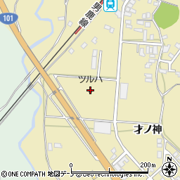 ツルハドラッグ男鹿船川店周辺の地図