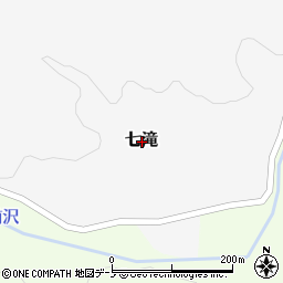 岩手県下閉伊郡田野畑村七滝周辺の地図