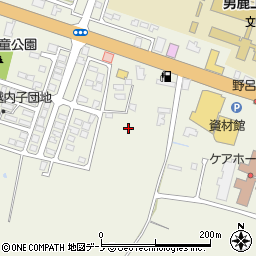 秋田県男鹿市船越内子周辺の地図