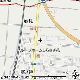 秋田県潟上市飯田川飯塚妙見14周辺の地図