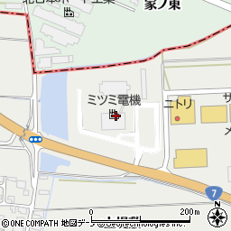 ミツミ電機株式会社秋田事業所　技術部周辺の地図