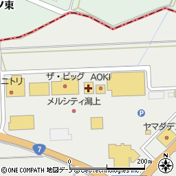 ダイソーメルシティ秋田潟上店周辺の地図