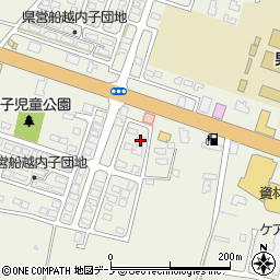秋田県男鹿市船越内子1周辺の地図