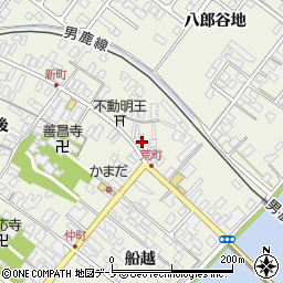 秋田県男鹿市船越船越380周辺の地図