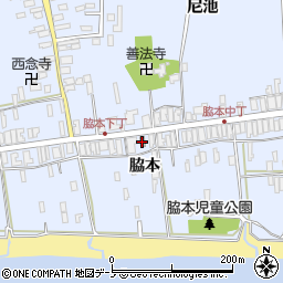 秋田県男鹿市脇本脇本脇本周辺の地図