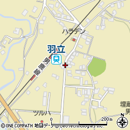 羽立駅前周辺の地図