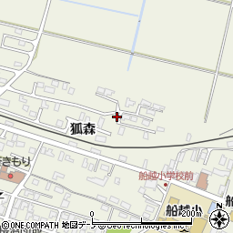 秋田県男鹿市船越狐森83周辺の地図