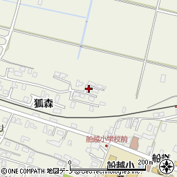 秋田県男鹿市船越狐森80-4周辺の地図