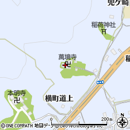 萬境寺周辺の地図