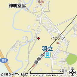 秋田県男鹿市船川港比詰二合田89周辺の地図