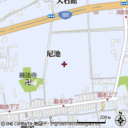秋田県男鹿市脇本脇本周辺の地図