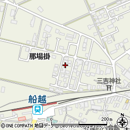 秋田県男鹿市船越那場掛周辺の地図