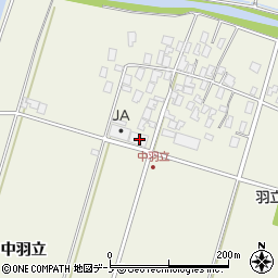 秋田県潟上市天王中羽立10周辺の地図