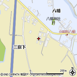 秋田県南秋田郡井川町坂本三嶽下周辺の地図