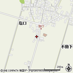 秋田県潟上市天王塩口171周辺の地図