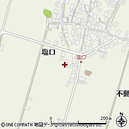 秋田県潟上市天王塩口176周辺の地図