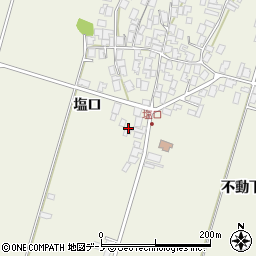 秋田県潟上市天王塩口179周辺の地図