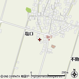 秋田県潟上市天王塩口72-1周辺の地図