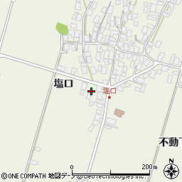 秋田県潟上市天王塩口183周辺の地図