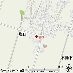 秋田県潟上市天王塩口181周辺の地図