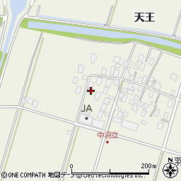 秋田県潟上市天王中羽立190周辺の地図