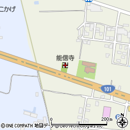 能信寺周辺の地図