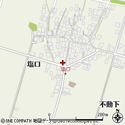 秋田県潟上市天王塩口185周辺の地図