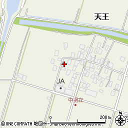 秋田県潟上市天王中羽立188周辺の地図
