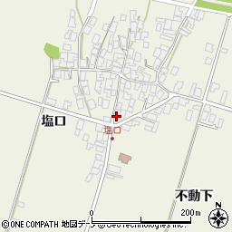 秋田県潟上市天王塩口43周辺の地図