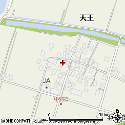 秋田県潟上市天王中羽立5周辺の地図