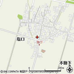 秋田県潟上市天王塩口52周辺の地図