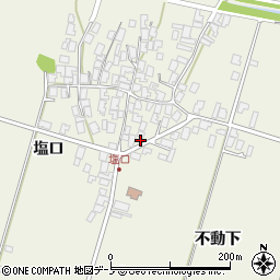 秋田県潟上市天王塩口521周辺の地図