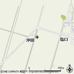 秋田県潟上市天王塩口343周辺の地図