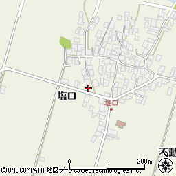 秋田県潟上市天王塩口48周辺の地図
